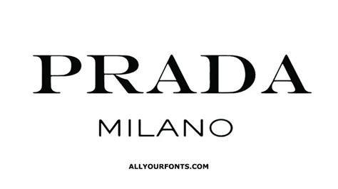 prada hemd schrift|Prada emblem font.